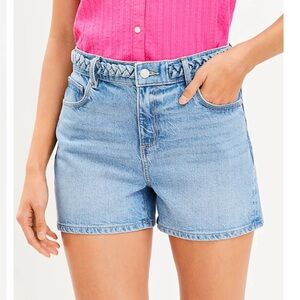 LOFT Light Blue Jean Shorts